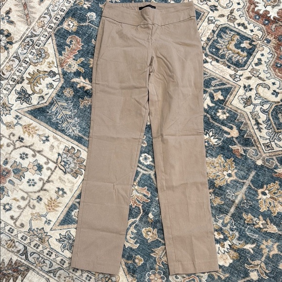 Harve Benard 4 Skinny Leg Beige Trousers - Picture 1 of 7